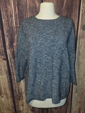 JJill Sweater Size S Blue/White